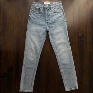 Denim Forum Yoko High Rise Slim 28L Jean Size 26 Blue